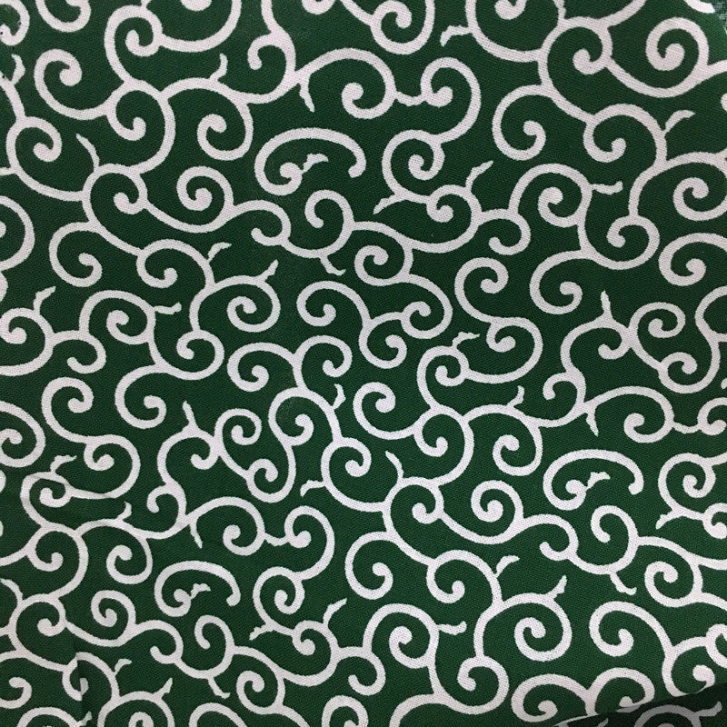 布料平纹纯棉日本和风唐草纹柴猫咪围巾面料海绵垫