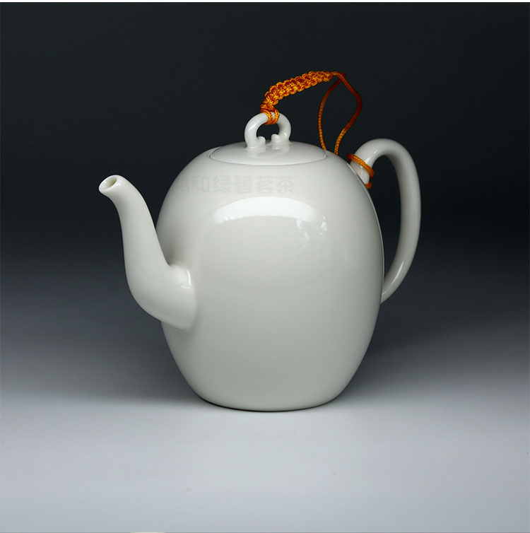 台湾三希陶瓷白釉美人肩壶小号功夫功夫茶茶壶茶壶