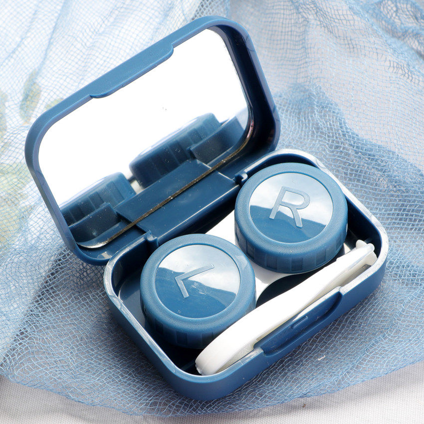 ins像鱼镜子隐形眼镜盒子伴侣护理美瞳定制b12隐形眼镜伴侣盒