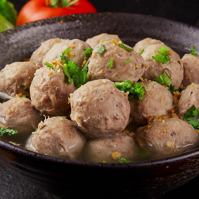 牛肉肉丸浩洋500g27个潮汕火锅麻辣烫关东煮食牛丸