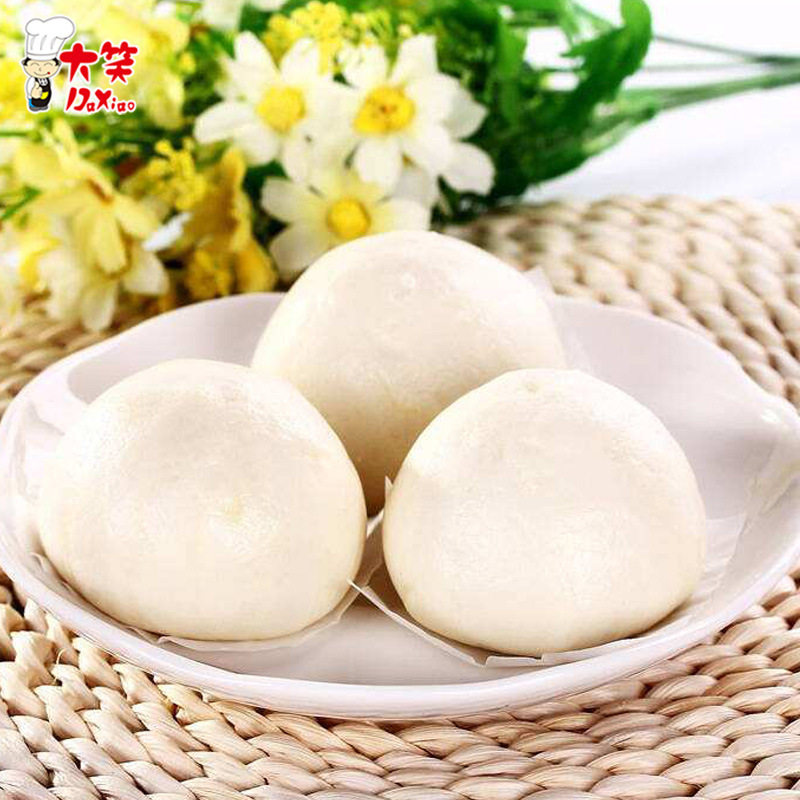 大笑莲蓉530g12个广式包点包子传统早点下午茶早茶包点