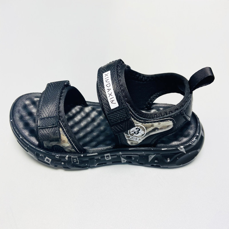 夏季新款新大新童鞋男童凉鞋中大童软底软防滑凉鞋