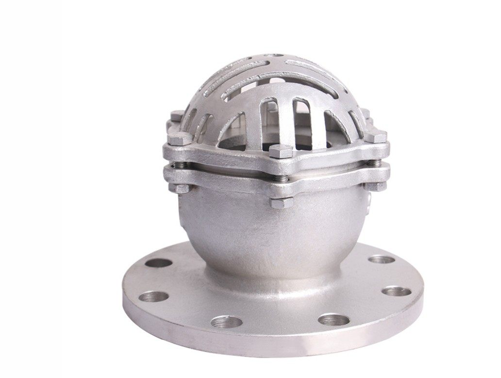 不锈钢法兰底阀水泵井抽水止回单向dn40506580100125150200底阀