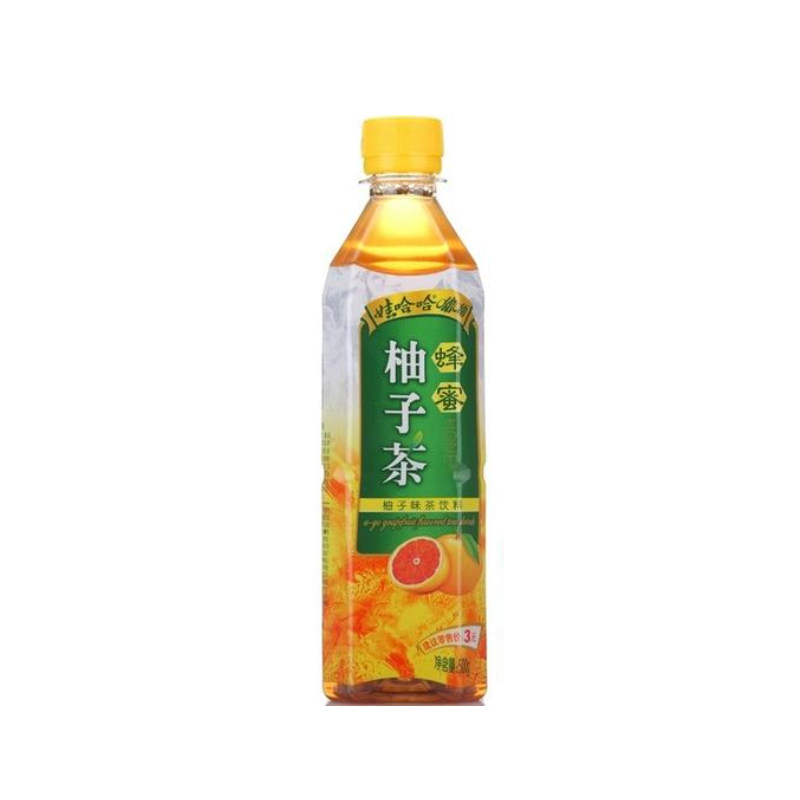 娃哈哈蜂蜜柚子茶茶饮料500ml15瓶北京包邮