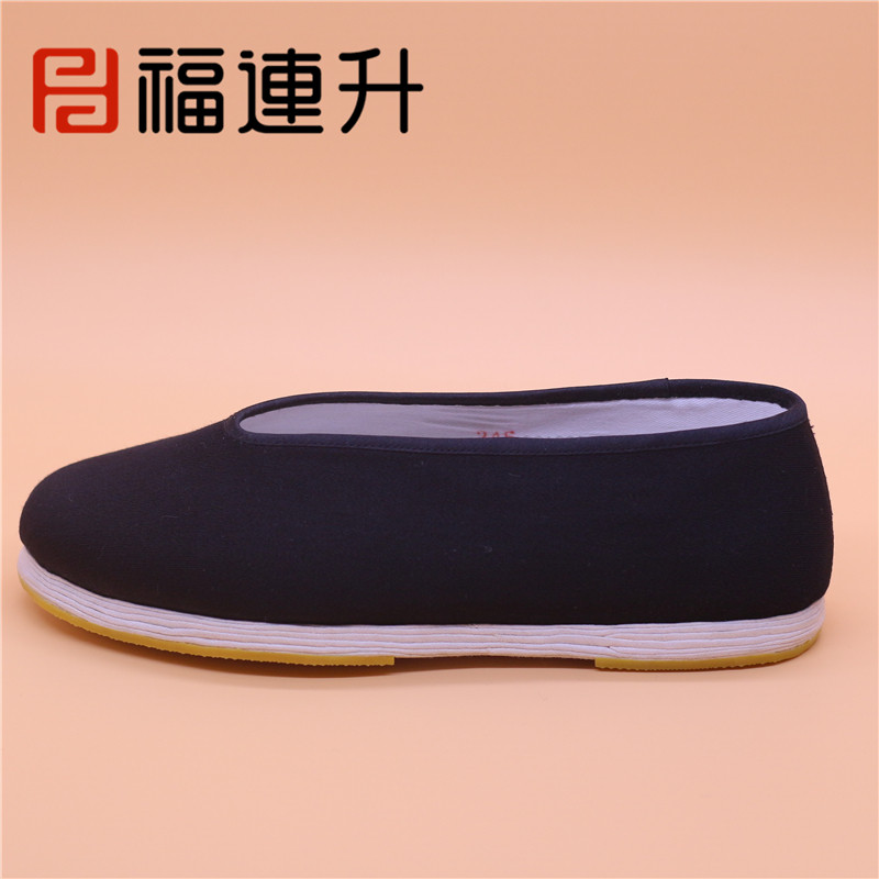 福联升老北京布鞋传统复古手工胶片千层底礼元除臭驾车布鞋
