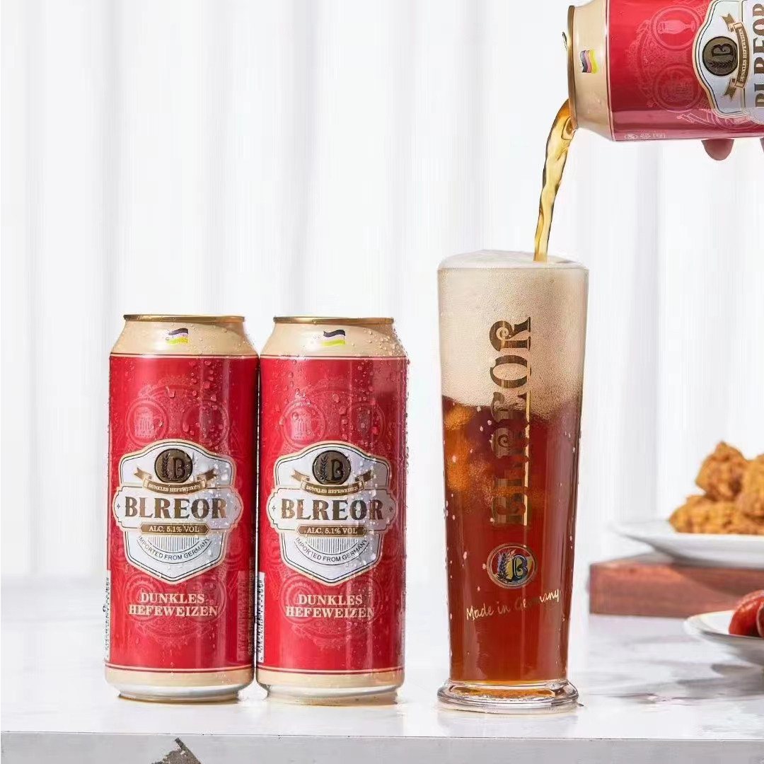 原装进口精酿德国彼乐原浆窖藏啤酒500ml24听整箱啤酒