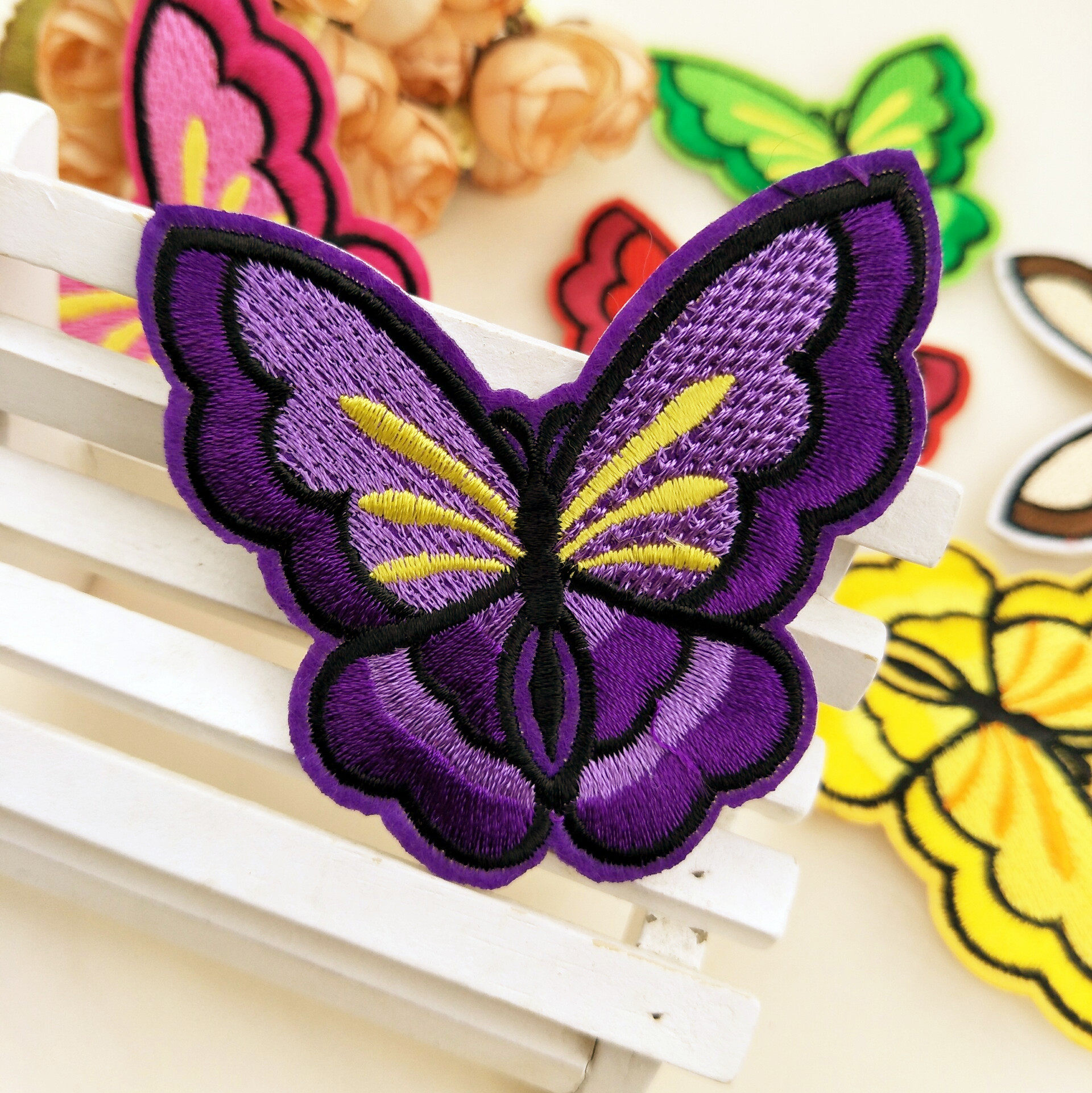 包邮贴布9个装衣服diy刺绣补丁9色贴补花布布贴