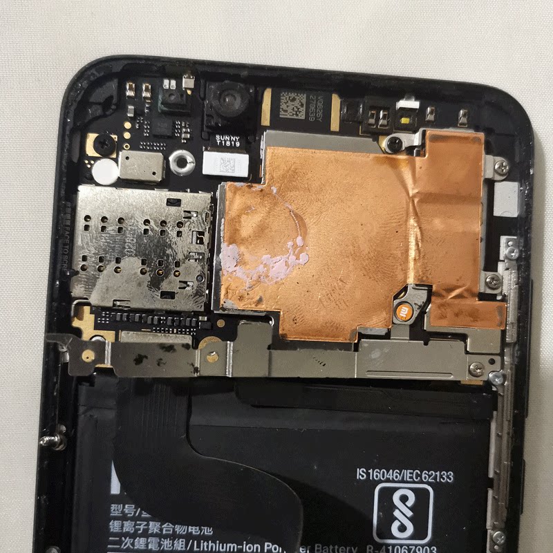 小米6x主板以旧换新原装拆机摄像头尾插小板天线小板维修原装配件