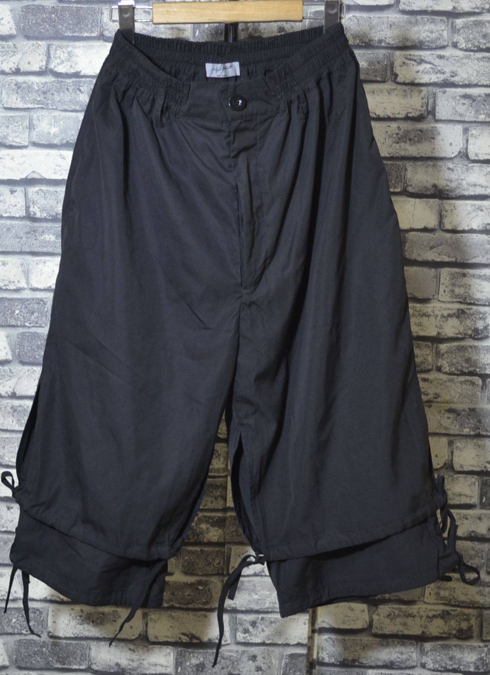 山本耀司yohji宽松裙裤双层七分独特剪裁休闲裤