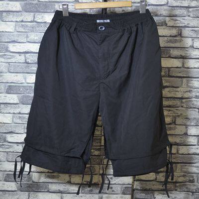 山本耀司yohji宽松裙裤双层七分独特剪裁休闲裤