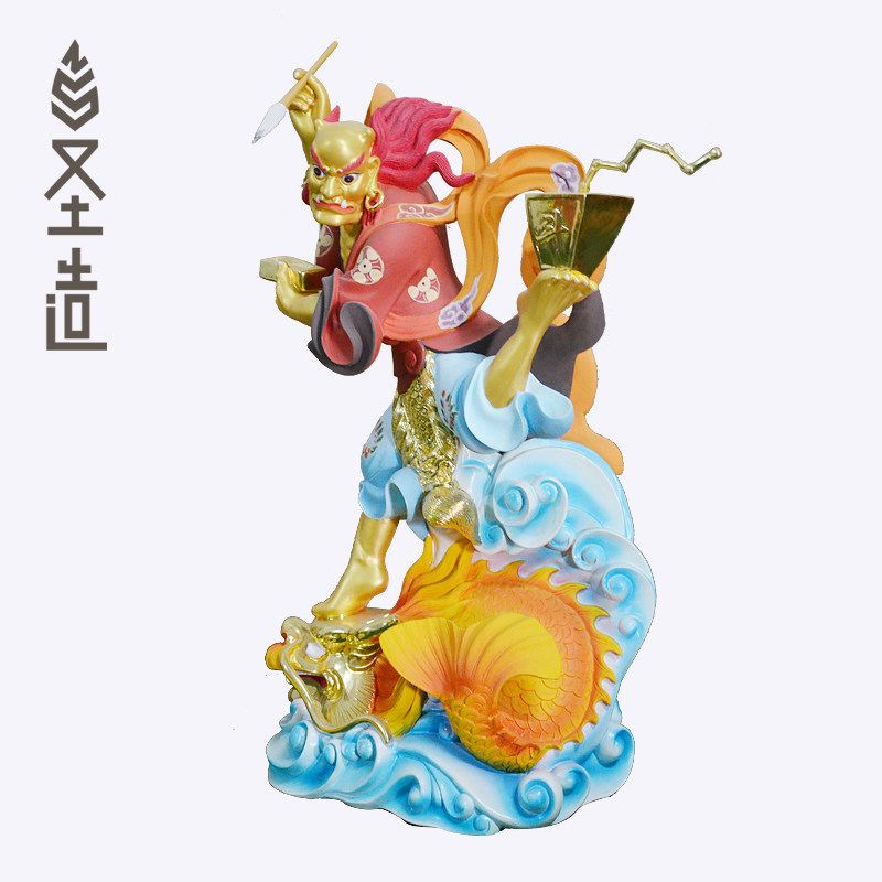 魁星神像木雕踢斗点寺庙家居家用供奉摆件定制木雕