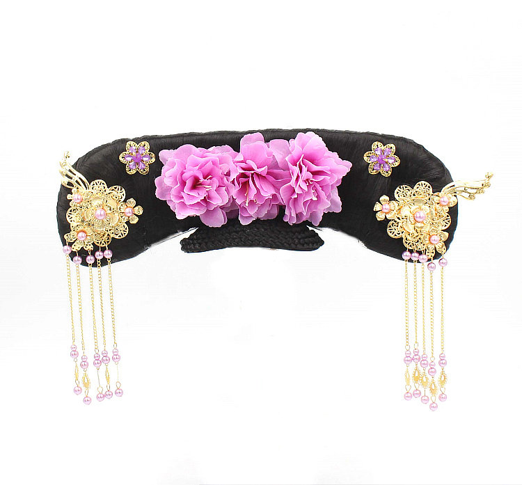 清朝宫廷公主妃子古装格格头饰影楼抖音拍摄发包