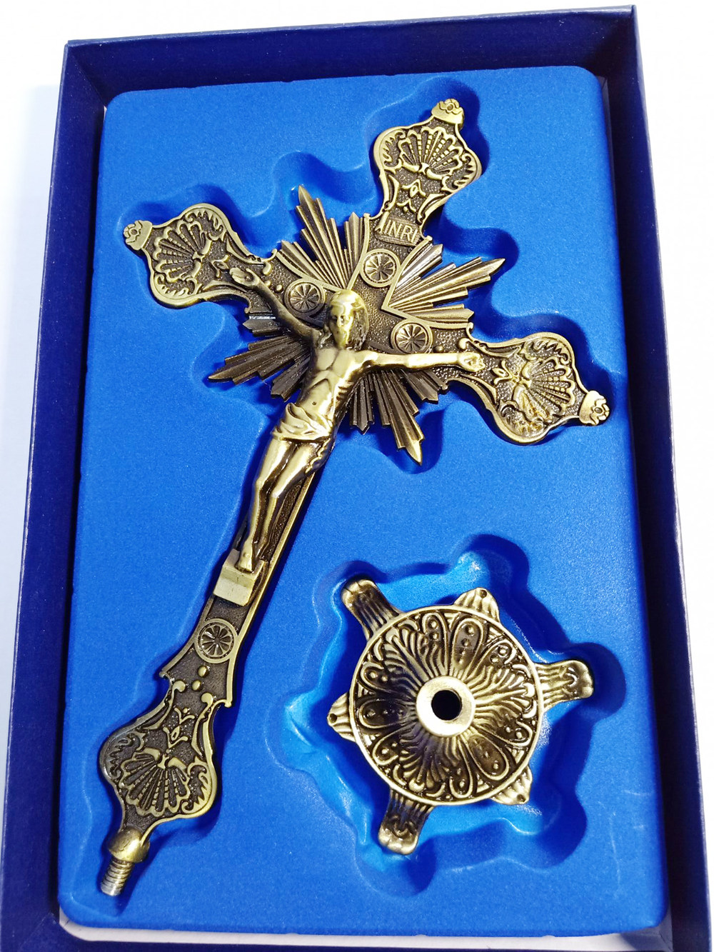 爆款主内天主教基督教锌合金大十字架摆件耶稣苦像巴洛克教堂圣物