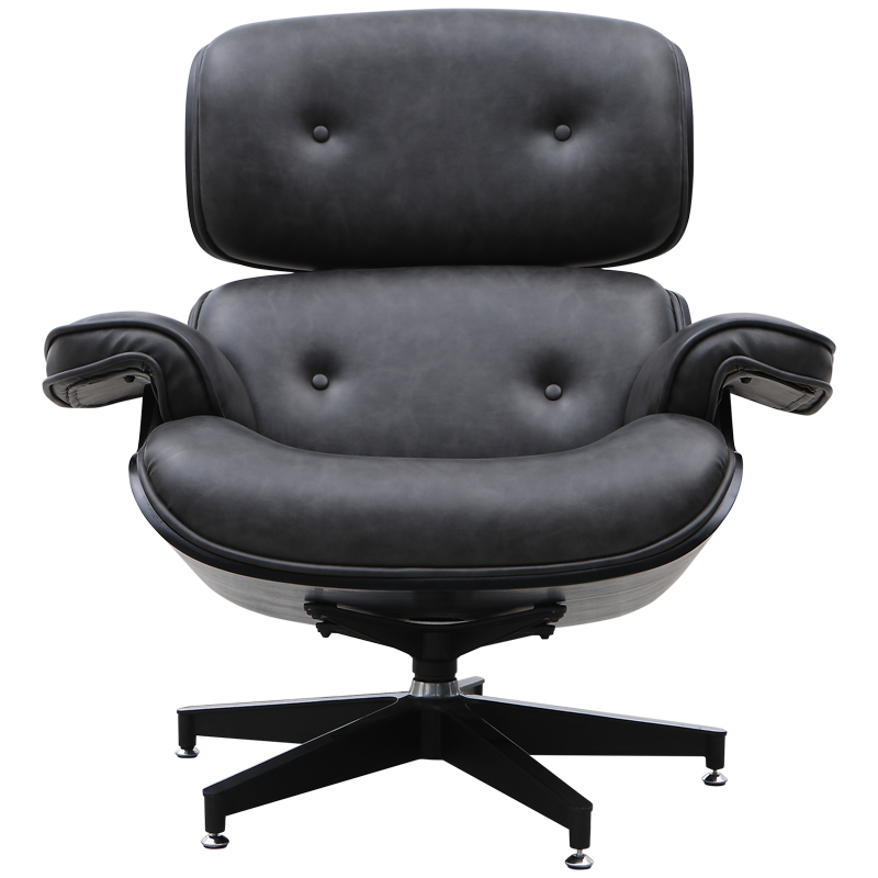 如恩皮艺椅子简约办公椅电脑椅家用懒人背椅午休沙发椅