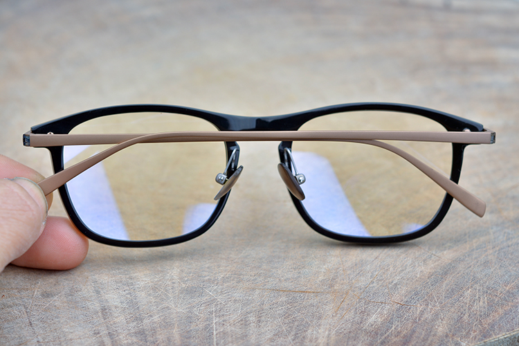 纯钛工匠林德伯格牛角眼镜镜框近视方框男士眼镜架