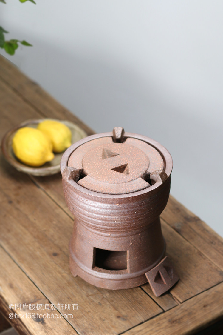 碳炉潮州功夫功夫茶茶具复古高脚财丁对联炭炉茶道