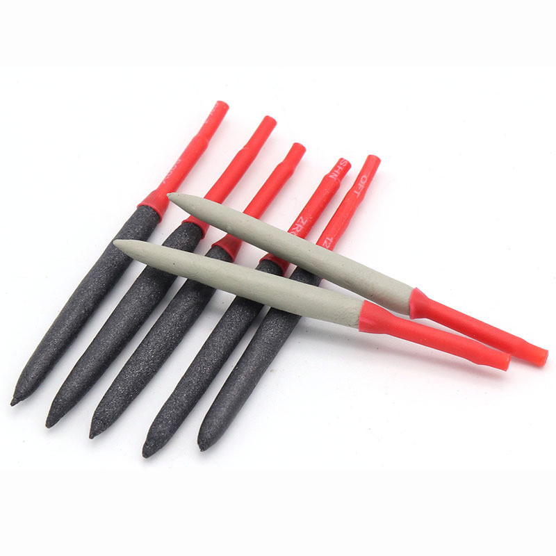 砂胶抛光磨头针橄榄核玛瑙蜜蜡翡翠玉石抛光工具砂胶棒竹签抛光针