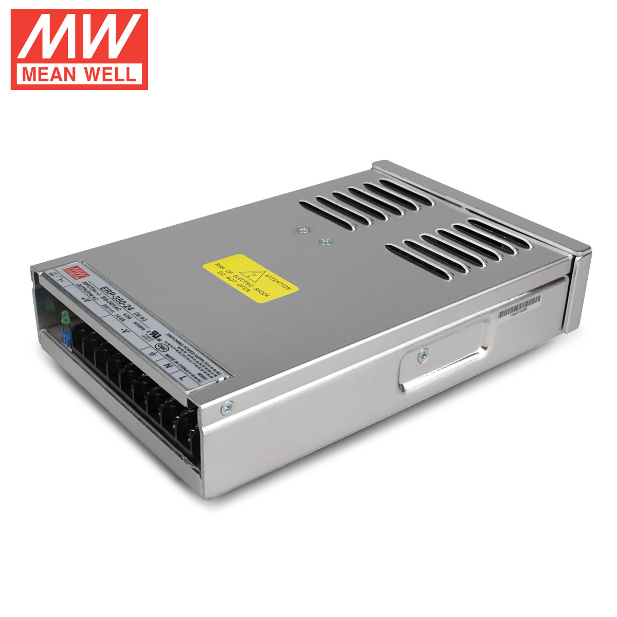 led台湾明纬开关电源erp-350-24350w24v防雨电源14.6a半胶led开关电源