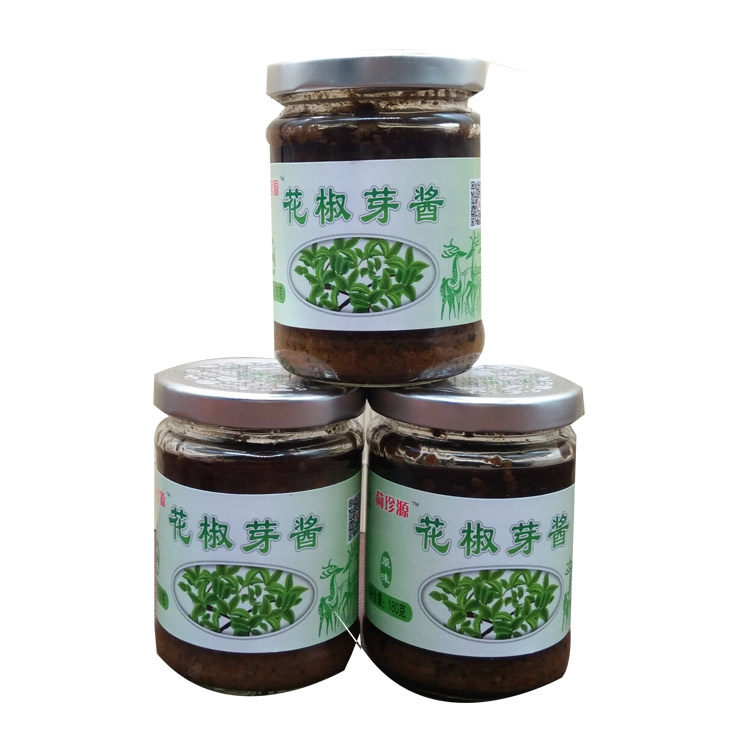 花椒芽酱天津蓟县特色名吃夹馍烹调拌菜原味酱菜