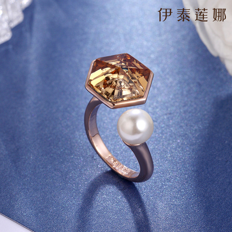 伊泰莲娜戒指指环开口戒简约光熙