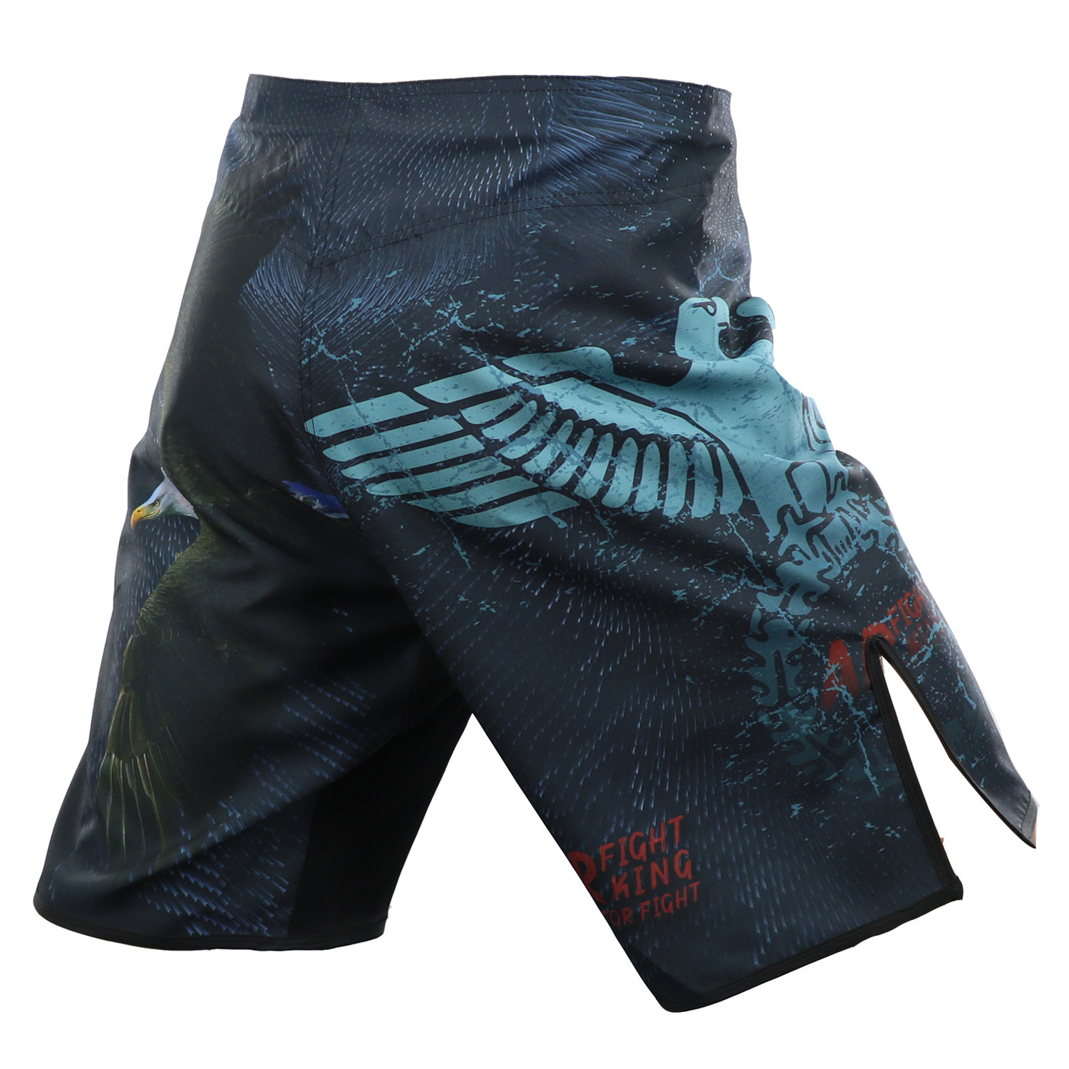 搏击ufc自由林风武林风运动健身房格斗老鹰散打运动中长裤短裤