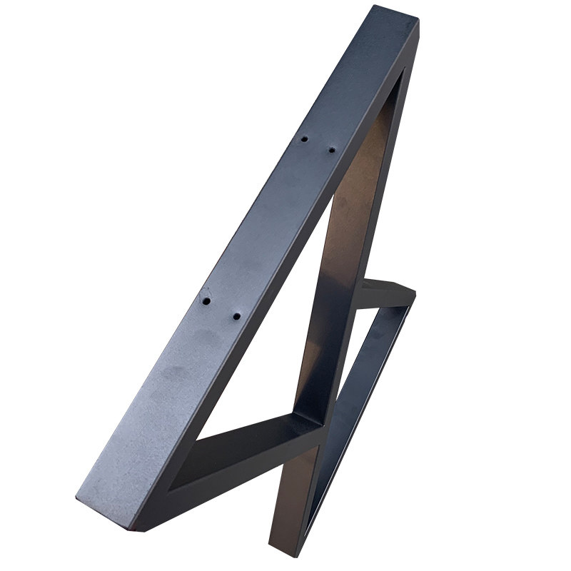 金色单边吧台支撑金属支架台架桌架脚架橱柜餐台脚