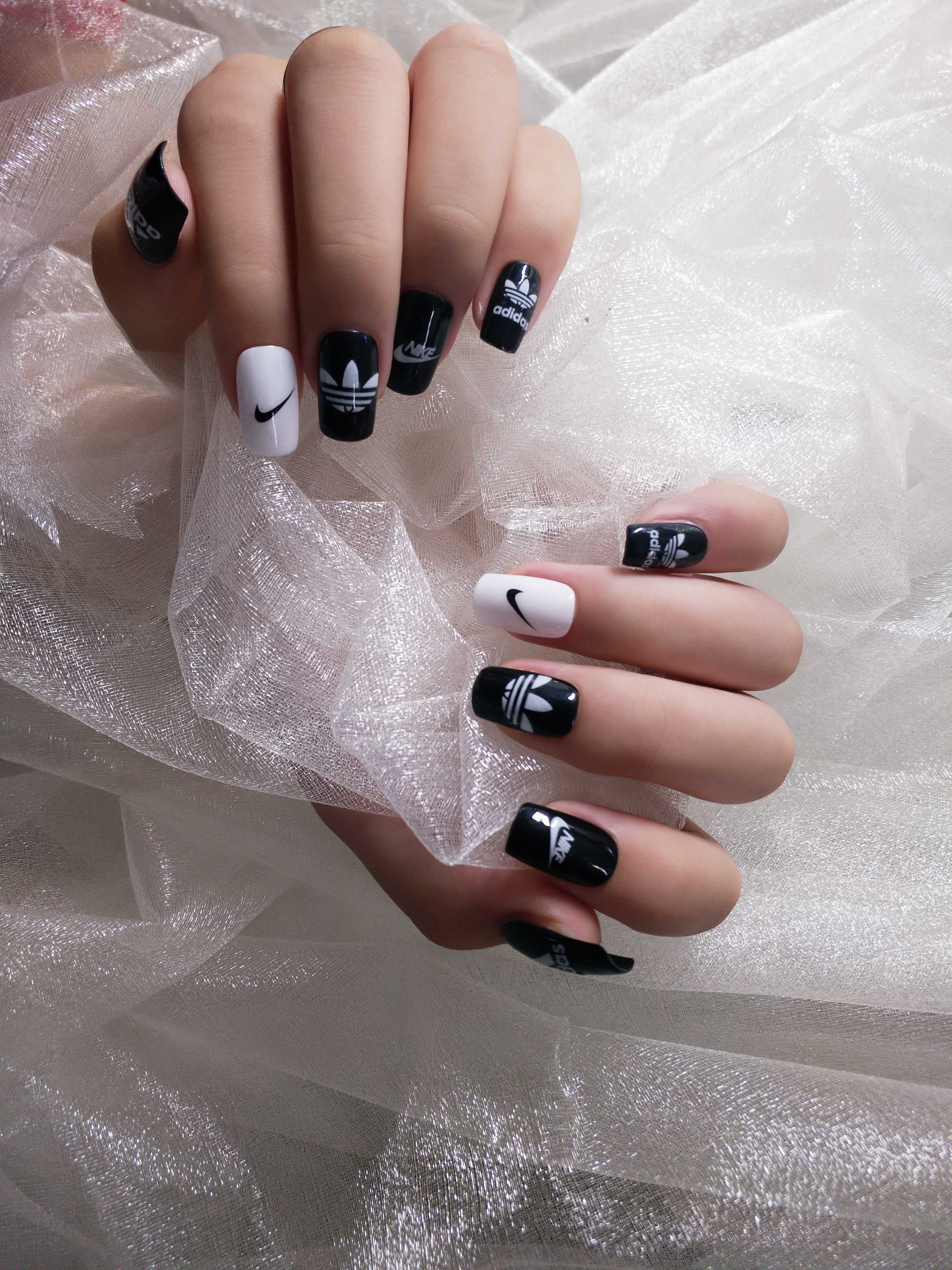 成品贴片包邮定光疗美甲手指指甲网红穿戴拆卸指甲彩妆