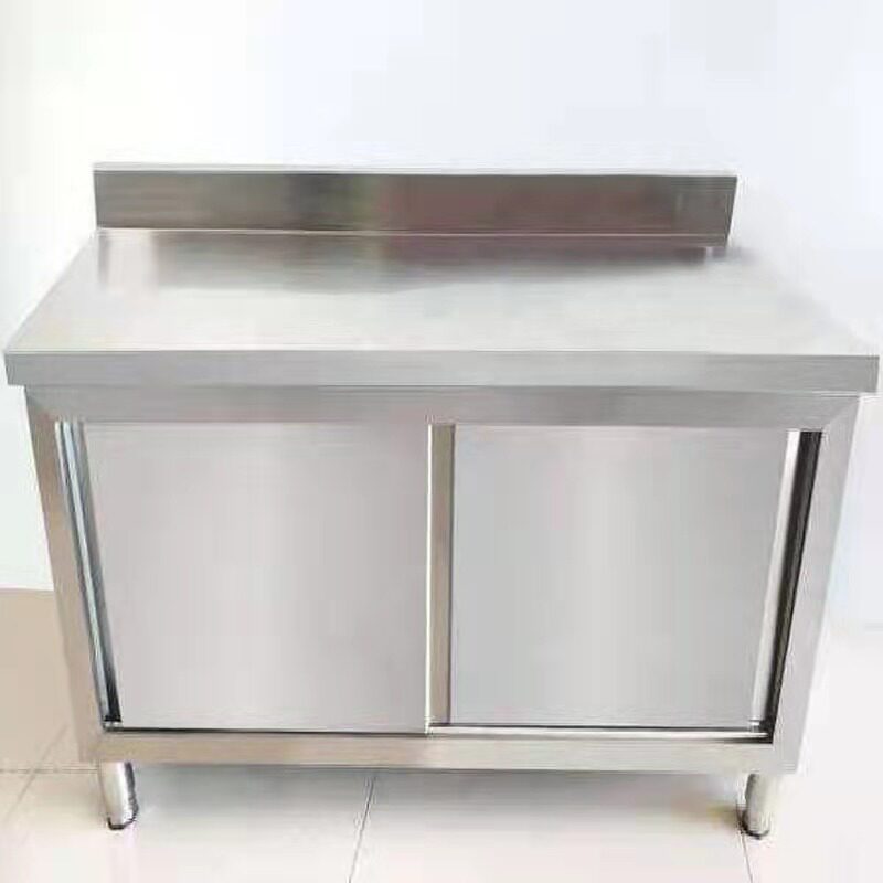 不锈钢拉门打荷台三边围饭店工作台