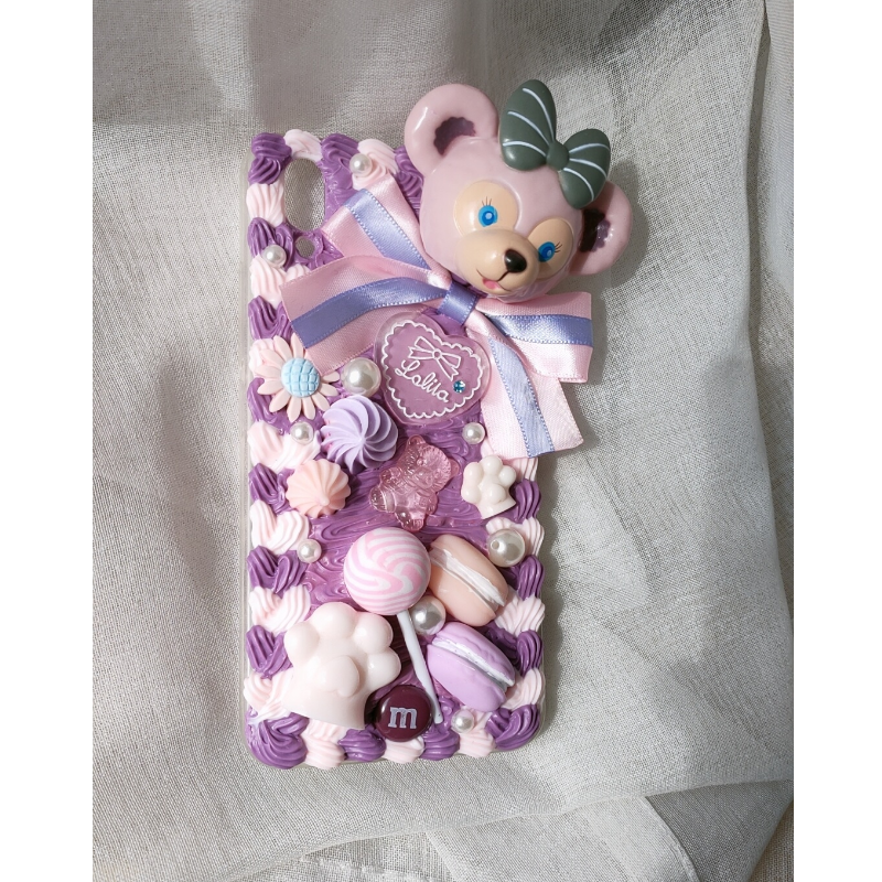 迪斯尼达菲熊奶油胶手机壳适用于iphone11promax 8p华为vivooppo