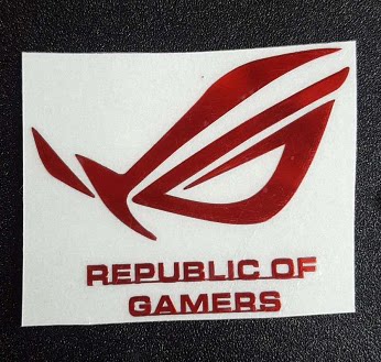 华硕金属asusrog玩家国度手机笔记本平板电脑机箱贴纸笔记本炫彩贴