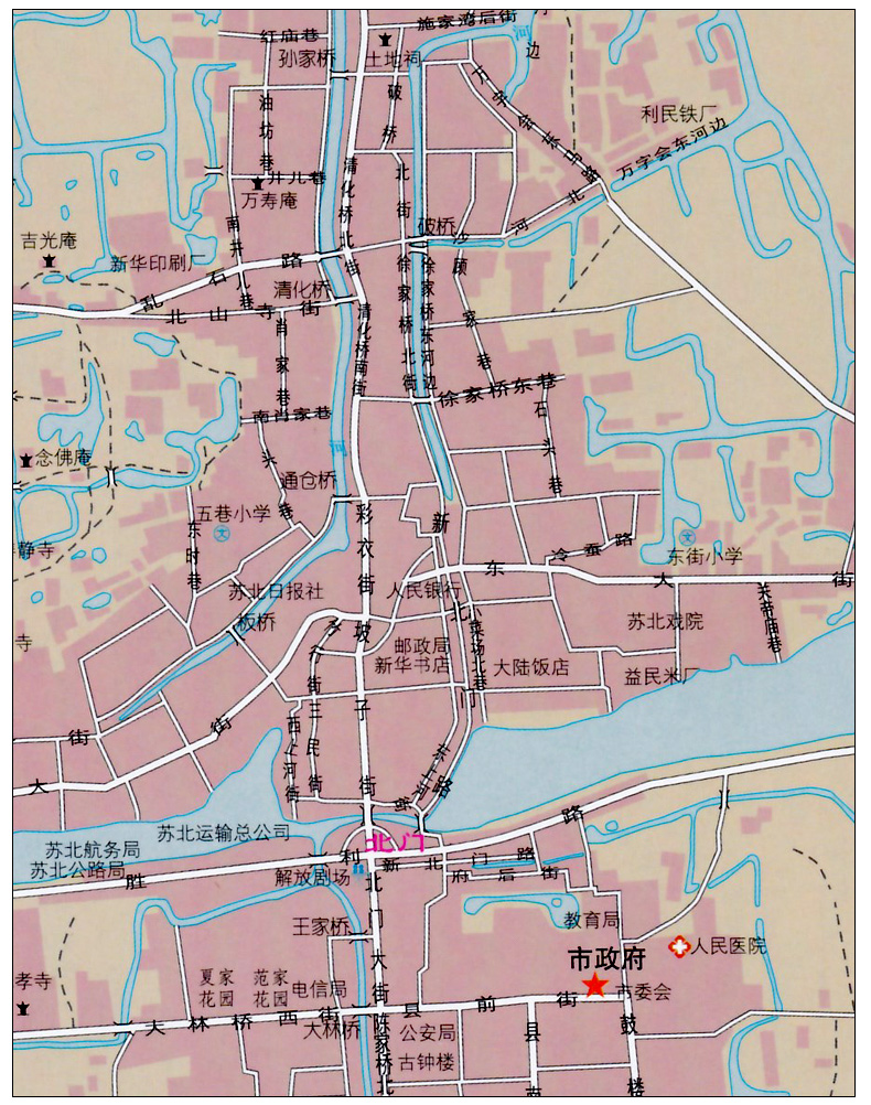 泰州城市地图集 包含中心城区图 行政区划地图 旅游景点文化发展介绍