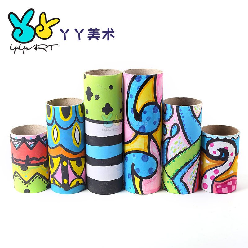 纸筒卷筒纸芯手工创意diy幼儿园儿童原木白色其他手工制作