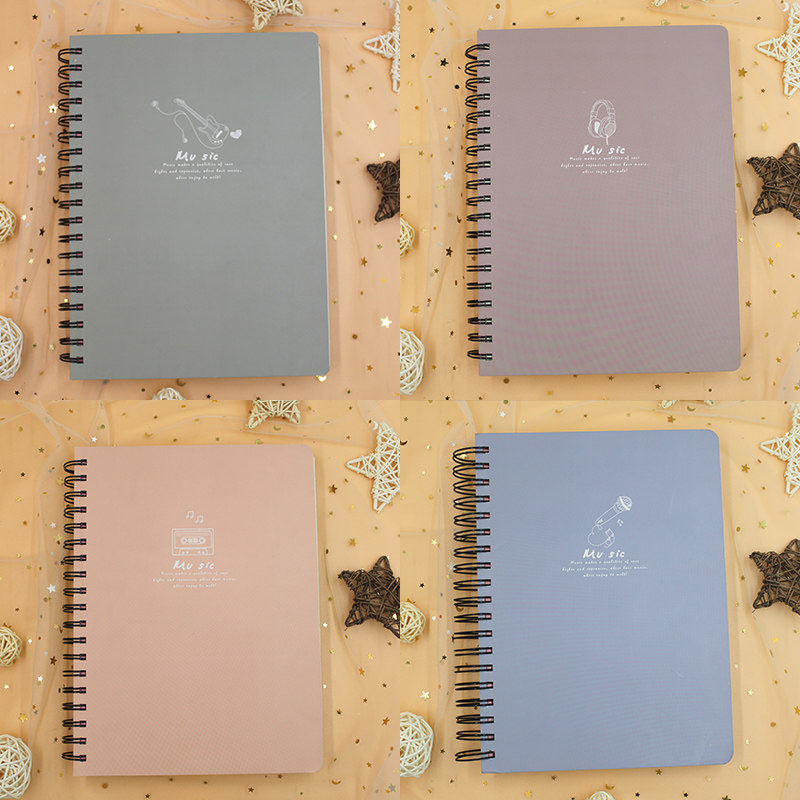 硬面b5本子螺旋a5横线笔记本48k25k加厚笔记本