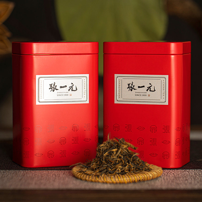 张一元茶叶礼盒装茶叶礼盒红茶滇红伴手礼礼品清享系列200g