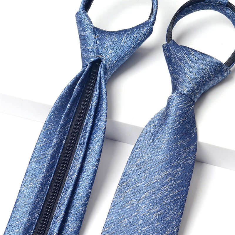 6cm懒人蓝色学生学院套头易拉职业韩版拉得领带