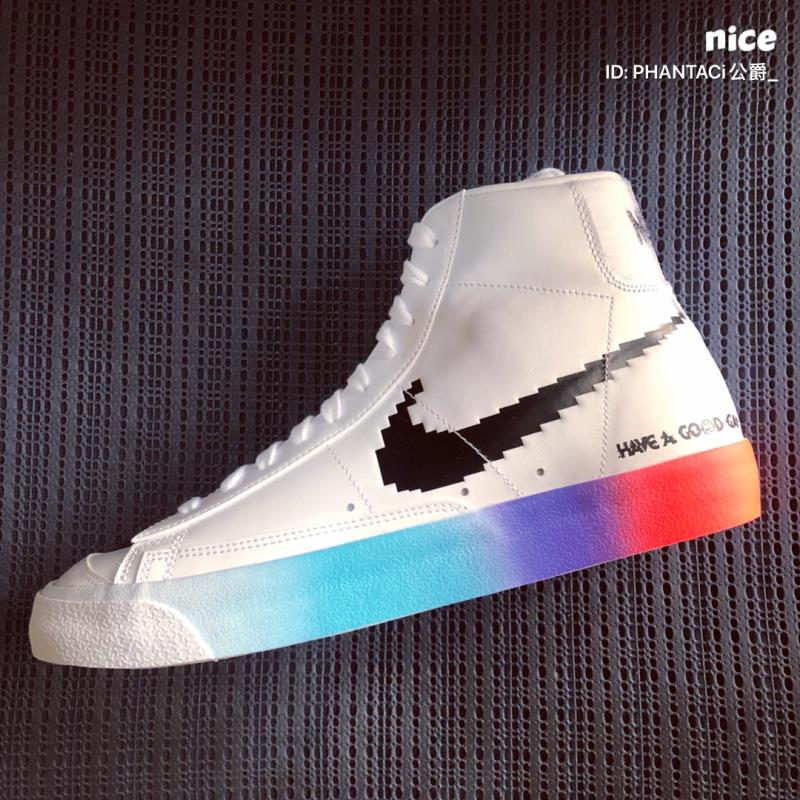 nikeblazermid耐克开拓者电玩像素复古休闲板鞋板鞋