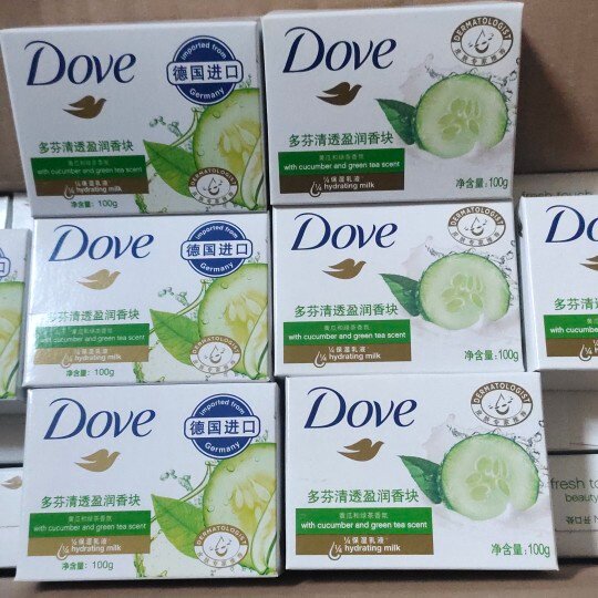 德国多芬黄瓜绿茶香皂清透莹润保湿洗手洗澡香皂
