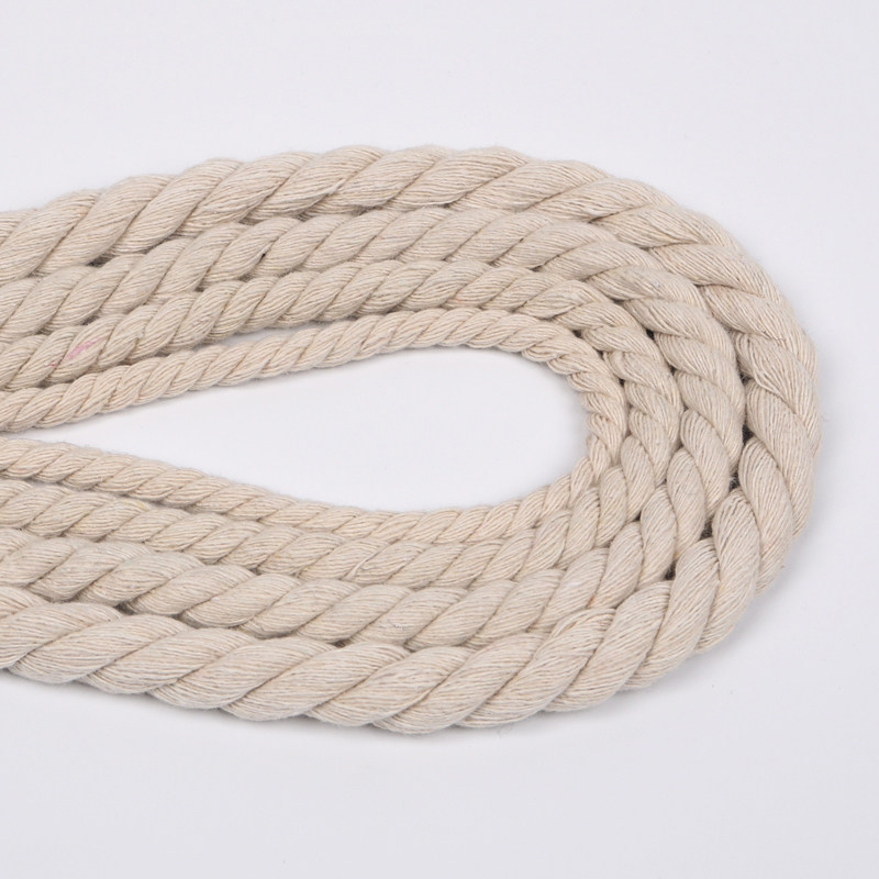 麻花绳纯棉绳全棉绳3股麻花纯棉抽带吊牌绳线纯棉绞绳棉带粗绳子