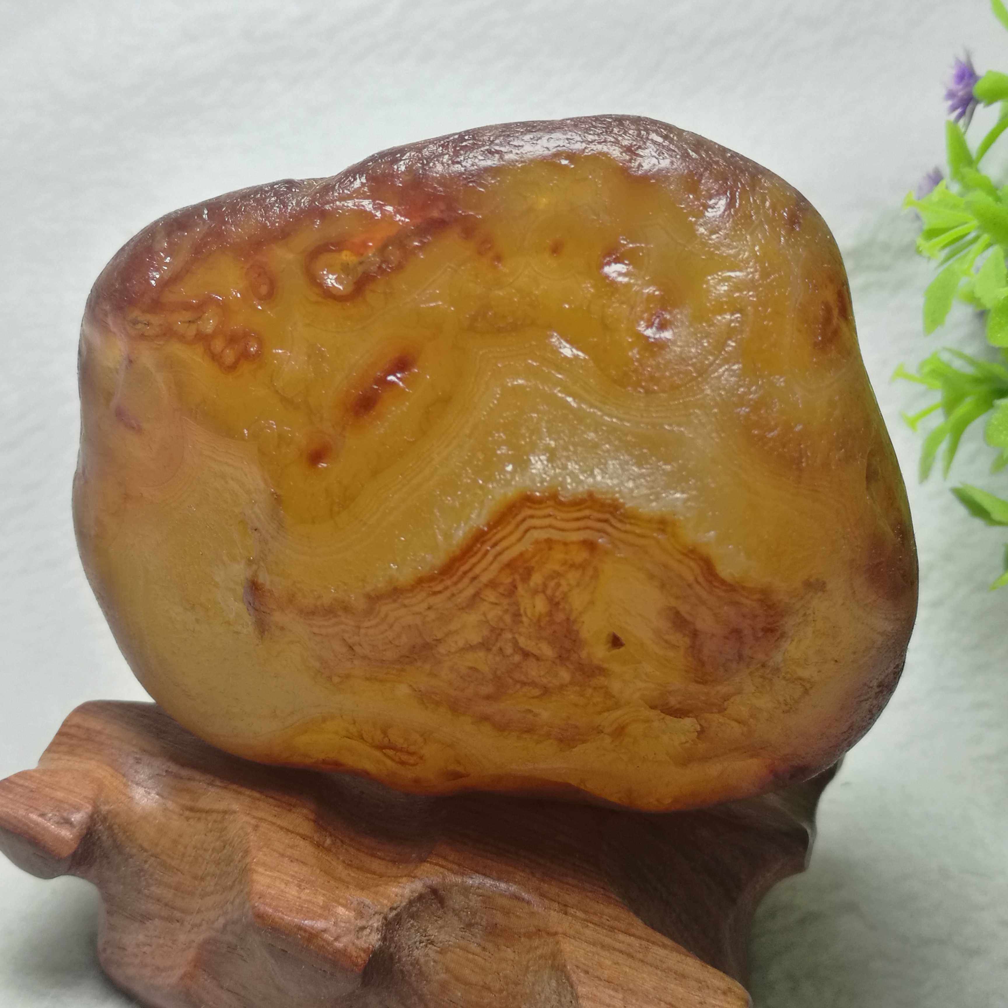 马料年年有鱼天然玛瑙原石摆件象形纯天然形成新货摆件