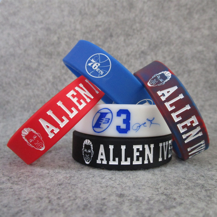 76人篮球球星阿伦艾弗森头像励志加宽运动手环篮球球迷用品