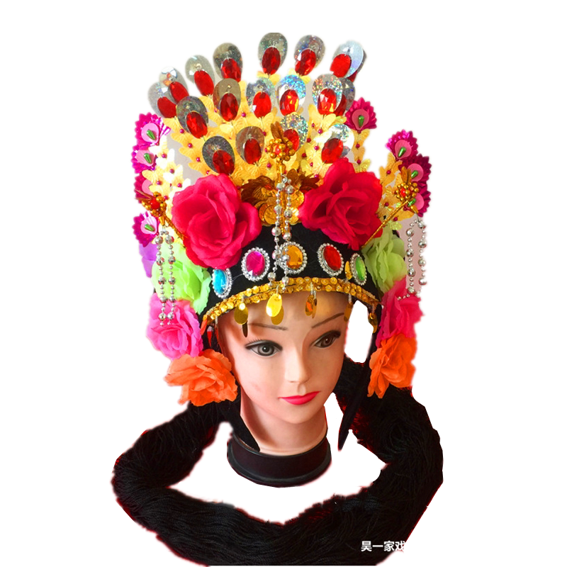 头饰新扭大秧歌头花京戏戏剧戏曲花冠小姐丫鬟其他