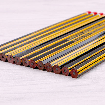 铅笔中华华牌6181金装hb原装正品上海无毒铅笔