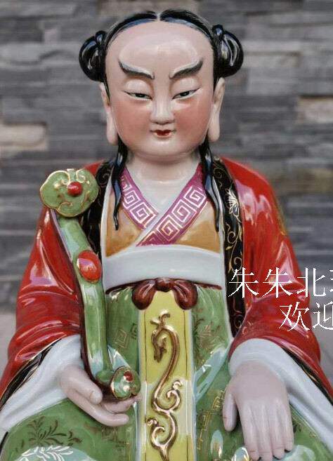 三茅真君神像佛像陶瓷雕像茅山茅盈茅固茅衷摆件