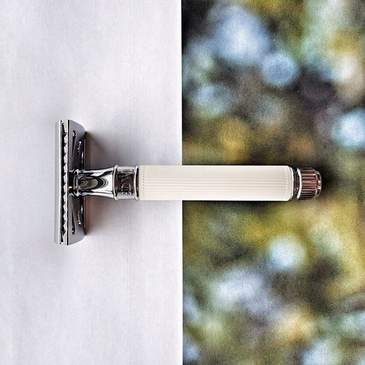 edwinjagger英国防滑橡胶手柄男士经典双刃安全剃须刀