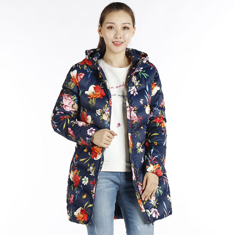 lapagayo拉柏家雅女装大码户外保暖大码连中长羽绒服羽绒服