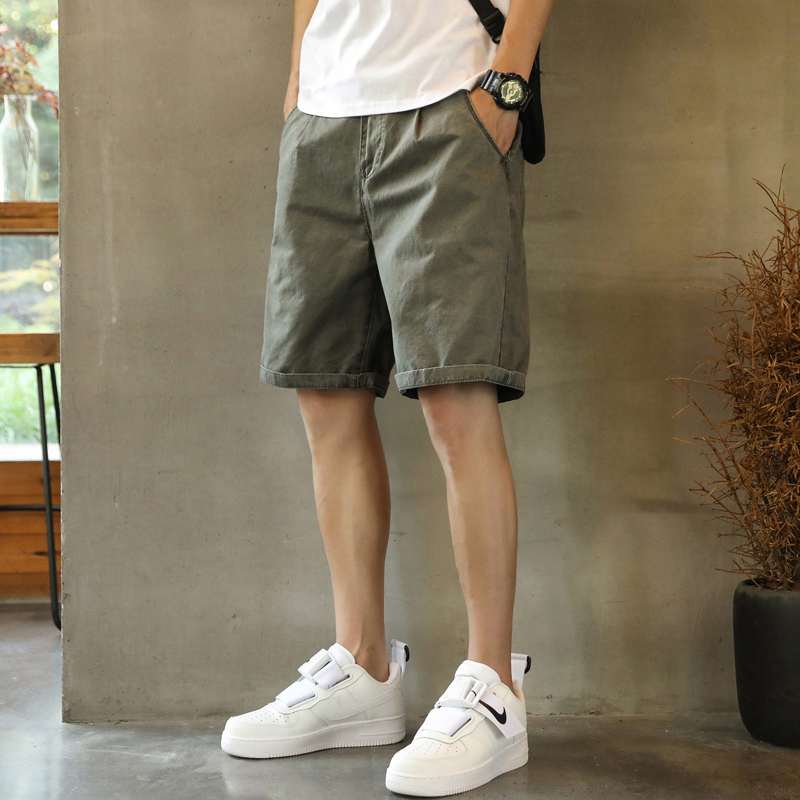 美式工装休闲短裤男士宽松潮牌夏季薄款外穿男款5五分裤子加大码