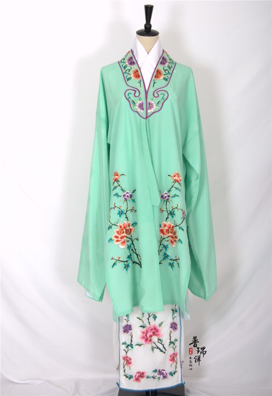 越剧戏曲服装黄梅戏曲剧青衣正旦花旦水袖戏服女民族服装