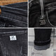 Autumn black shaved and washed distressed old jeans men's youth Korean version of the trend of slim and thin all-match pants Autumn black shaved and washed distressed old jeans men's youth Korean version of the trend of slim and thin all-match pants