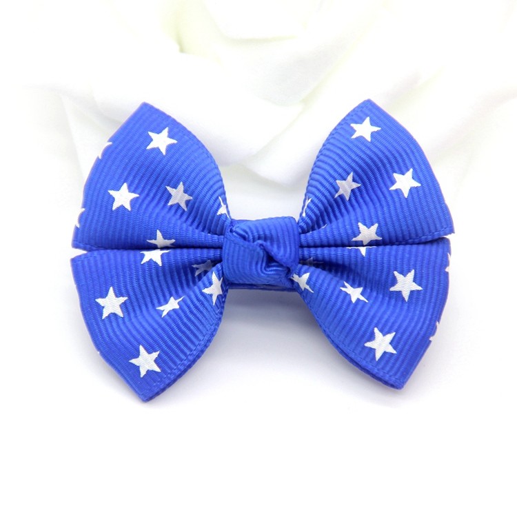 颖子手工正品新品宝宝配饰头饰发饰品小蝴蝶结发夹宝蓝色352s