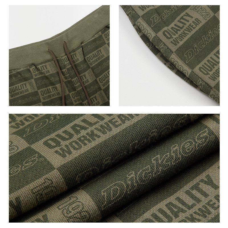 dickies满版印花卫裤短裤 夏季新品腰部抽绳休闲男短裤子dk007356